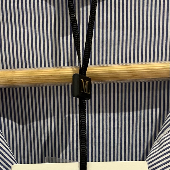 NWT Melanie Lynn Brand stripped dress shirt. - Picture 3 of 3